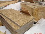 stacks of plywood and particle board